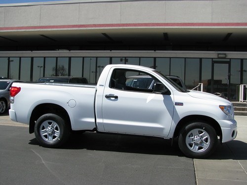 Standard forward rake on a new Tundra.