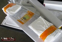 Carefully packaged billet grille.