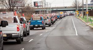 Toyota Plans Tundra Food Convoy to Deliver 330,000 pounds of Food in Philadelphia