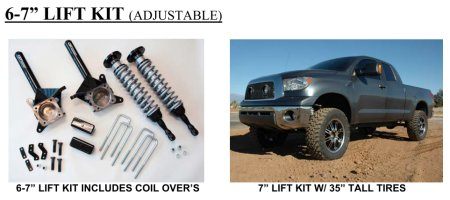 CST''s 7 inch lift kit allows installation of 35 inch tires